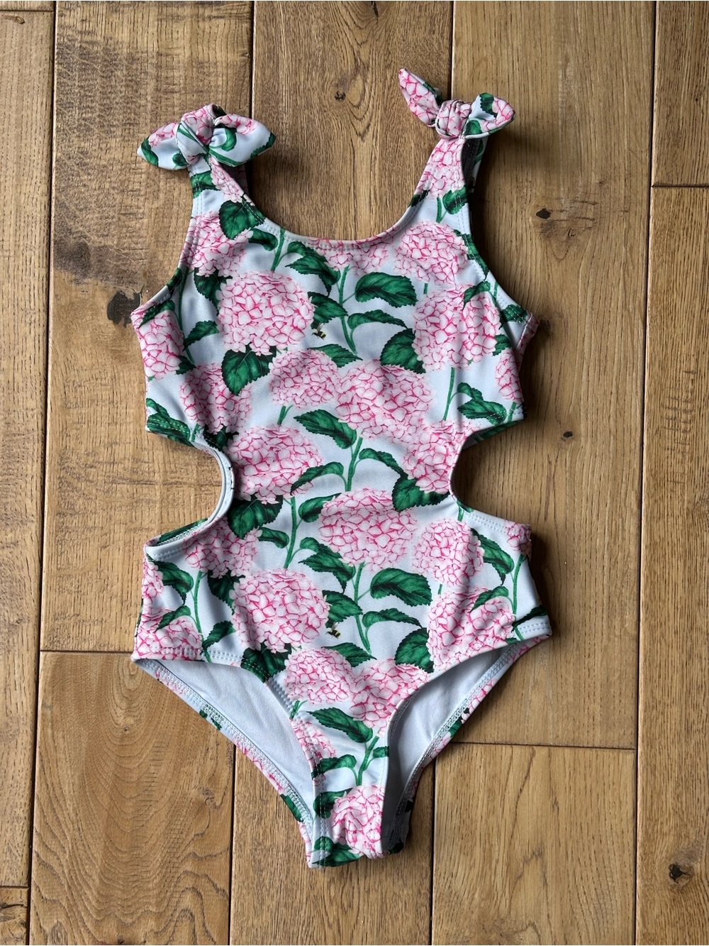 Crown & Ivy Floral Printed Cutout One-Piece Swimsuit size 5